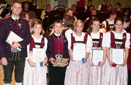 Konzert 2005: Ausgezeichnete Jungmusikanten