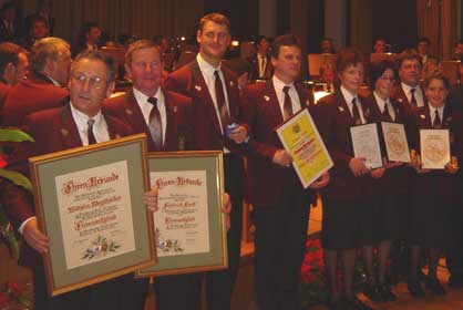 C�cilienkonzert 2002: Ehrungen