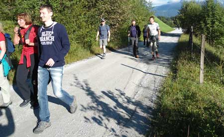 Wandertag 2012: Abmarsch